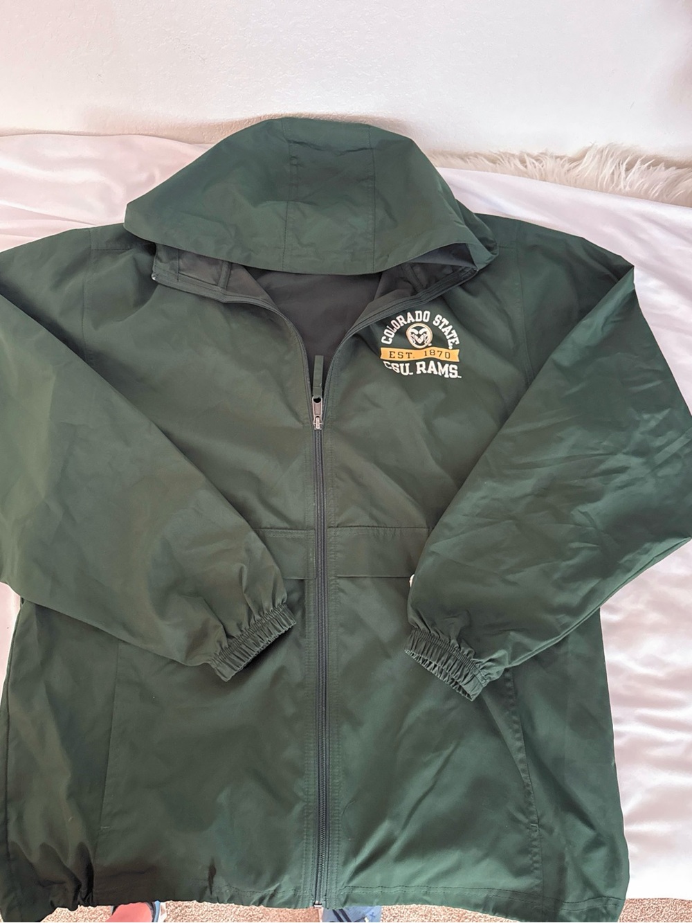 Champion Dark Green Colorado State Windbreaker Jacket